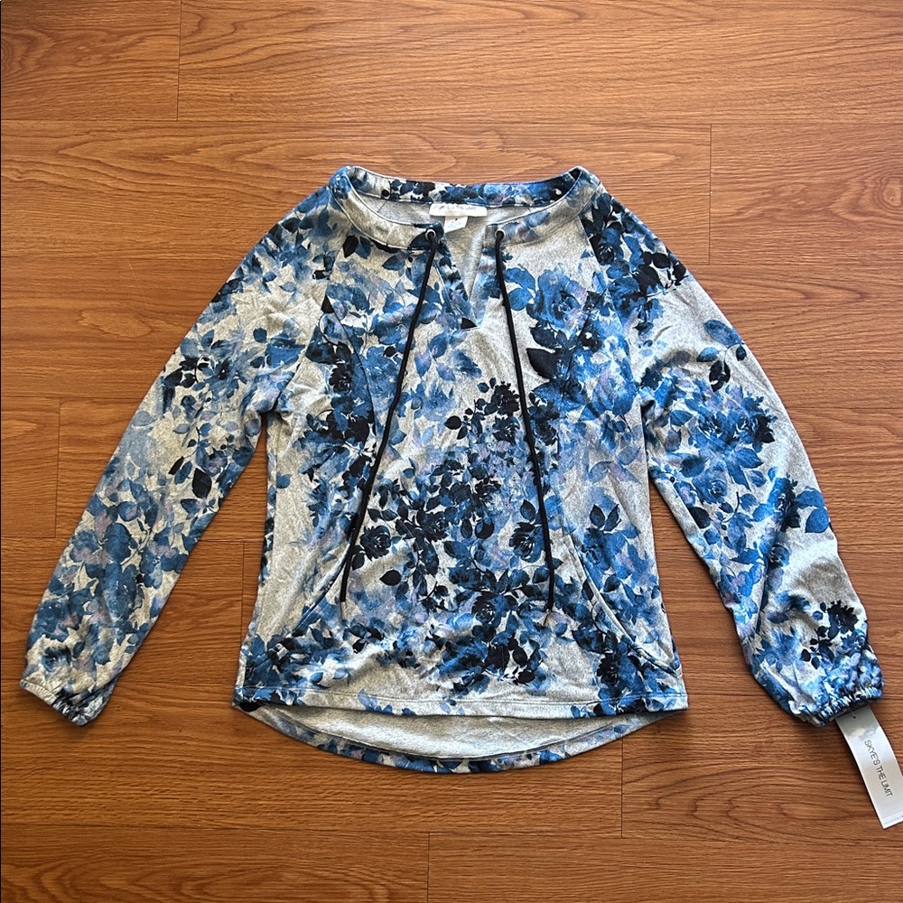 Skye's the Limit Blue Floral Blouse